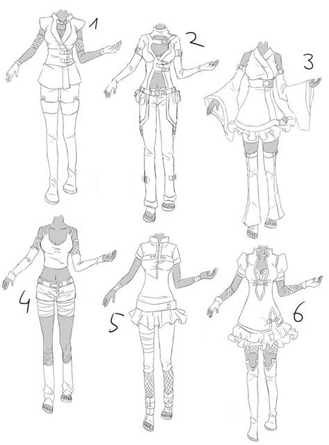 How To Draw Female Anime Clothes