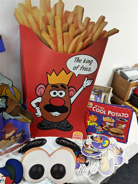 Burger King Mr Potato Head Fries Burger Poster
