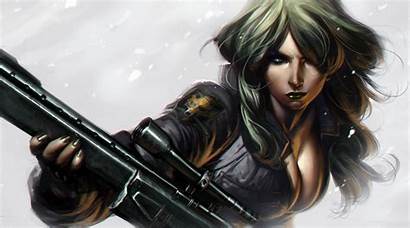 Sniper Wolf Gear Metal Solid Fantasy Artwork
