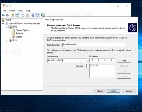 How To Setup And Configure Dhcp On Windows Server 2016 Avoiderrors