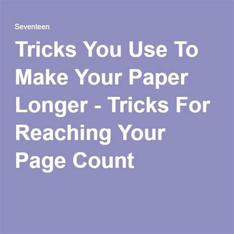 This is great if you don't have a lot sorry, it's just that your boasts about working in an english lab for thirteen years seemed strangely at odds with. 19 Things Every Student Tries To Make Their Paper Seem ...