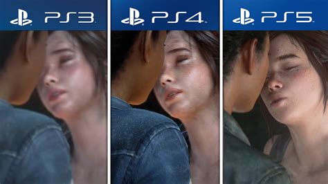 Ellie Kiss Riley The Last Of Us Left Behind Side By Side Comparison Ps3 Vs Ps4 Vs Ps5 Youtube