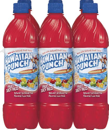 It is known to contain 3% of fruit juice. Hawaiian Punch® Soda 16.9 oz Bottles - 6 Pack at Menards®