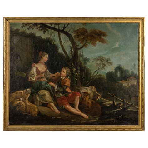 Oil Painting Of A French 18th Century Young Woman For Sale At 1stdibs