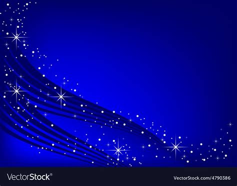 Blue Background With Stars Royalty Free Vector Image