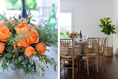 Once you have a nice tablecloth in place, no one will care. Italian Dinner Party - STACIE FLINNER