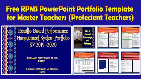 Master Teachers Free Ipcrf Rpms Powerpoint Template With Complete