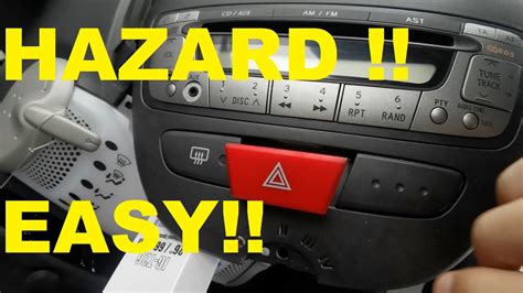 How To Change The Hazard Light Switch On A Toyota Aygo Citroen C And