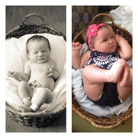 Recreating The Hospital Baby Photo Shoot 8 Months Later Baby