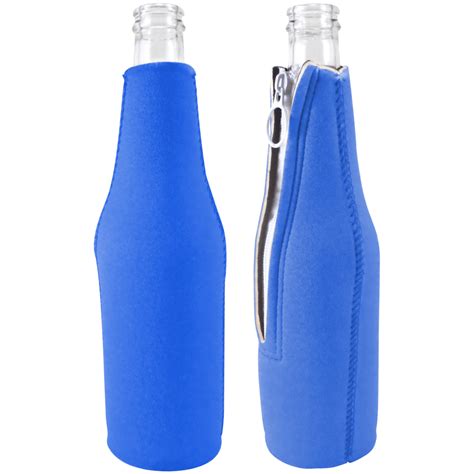 Blank Neoprene Zipper Bottle Coolie Wholesale Coolies