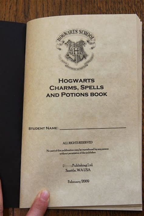 My Harry Potter Party The Hogwarts Charms Spells And Potions Book