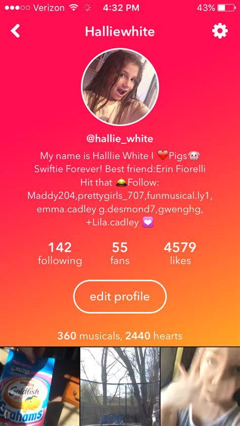 Go Follow Me On Musically Musicals Edit Profile Names