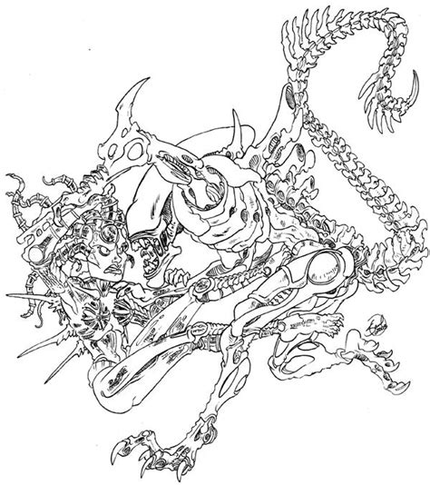 Symbiote Coloring Pages Coloring Pages