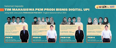 Selamat Tim PKM Mahasiswa Prodi Bisnis Digital UPI Kampus Tasikmalaya
