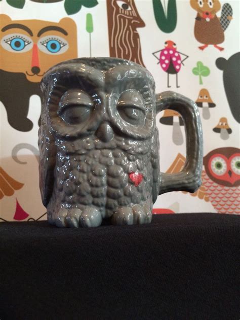 Ceramic Owl Coffee Mug Handmade Ceramic Owl Mug Coffee Cup Etsy