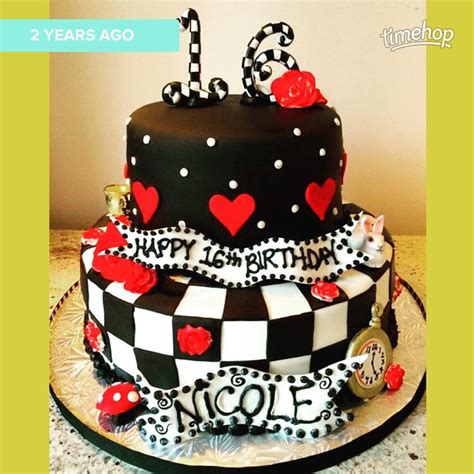 Storeybookcakes On Instagram Alice In Wonderland Birthday Cake🎩🐇🐛🌹