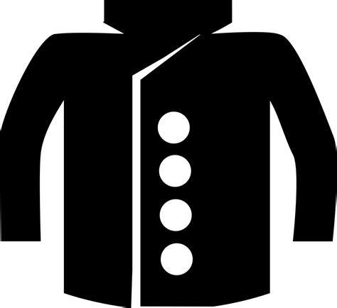 Coat With Buttons Svg Png Icon Free Download 62355 Onlinewebfontscom