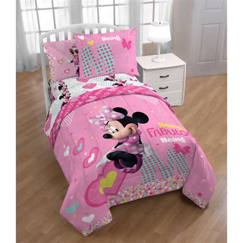 Disney minnie mouse reversible comforter and sheet bed in a bag full set. Minnie Mouse Full Comforter, Sheets & BONUS SHAM (6 Piece ...