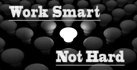 So how does one go about learning to be smart about being smart? Work Smarter Part 2