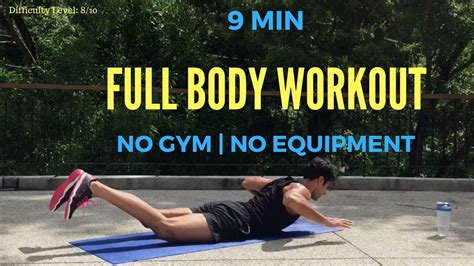 9 Min Intense Full Body Workout No Gym No Equipment Youtube