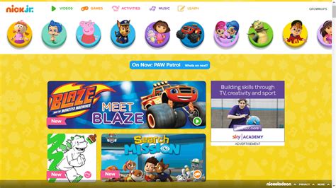 Nickalive Nick Jr Uk Launches New Look Official Website