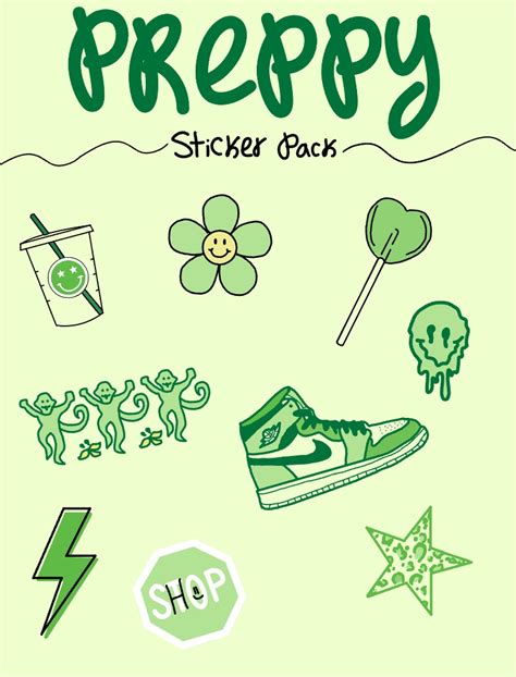Green Preppy Sticker Pack Notability Gallery