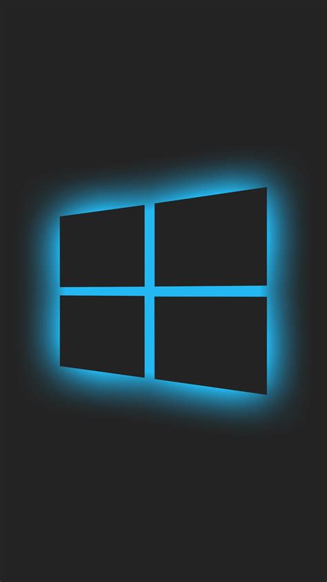 2160x3840 Windows 10 Logo Blue Glow Sony Xperia Xxzz5 Premium