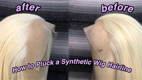 How To Pluck A Synthetic Wig Hairline Beginner Friendly Amazon Wig