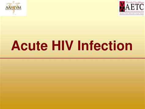 Ppt Hiv Diagnosis Acute Infection And Superinfection Powerpoint