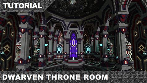 Minecraft Dwarven Throne Room Tutorial And Download Part 1 Youtube