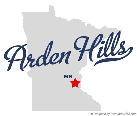 Map Of Arden Hills Mn Minnesota