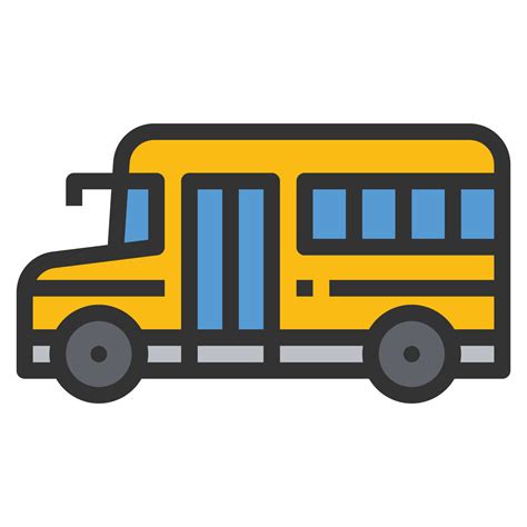 School Bus Icon Vector 9098275 Vector Art At Vecteezy