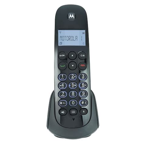 Teléfonos De Casa Sencillo Negro Motorola