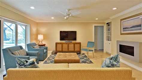 Transitional Living Room With Yellow And Blue Color Scheme Hgtv