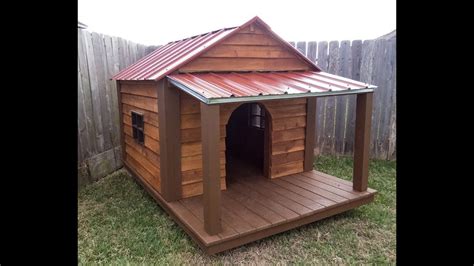 How I Built This Big Dog House Dog House Diy Big Dog House Build A