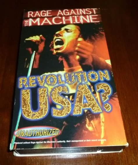 Vhs Rage Against The Machine Revolution Usa Vhs Tape Rock Punk Metal