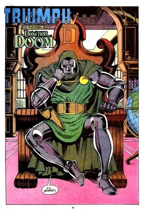 Comic Book Panels One Of The Coolest Doctor Doom Panels Ever Also