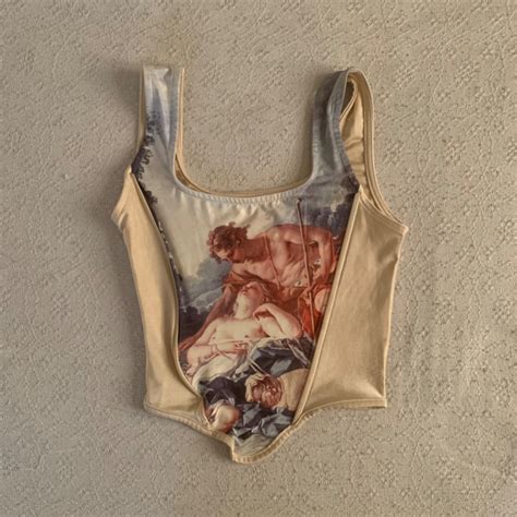 Renaissance Nude Corset With Side Zipper On Carousell