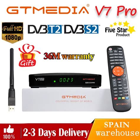 New Gtmedia V7 Pro 1080p Full Hd Dvb Ss2s2x Fta Satellite Tv Decoder