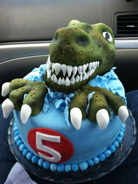T Rex Birthday Cake Dinosaur Birthday Cakes Dinasour Birthday Cake Cake