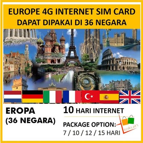 Alternatif paket internet terbaik yang hampir sama seperti paket diatas hanya saja menggunakan satu kartu simpati dengan cara daftar *363*9#, lalu sebagai informasi tambahan bahwa saat ini sudah banyak paket internet telkomsel dalam bentuk kartu perdana baru dengan bermacam paket internet. SIM Card Eropa 10 Hari Kartu Data Internet Unlimited Europe di Lapak Tokuin | Bukalapak