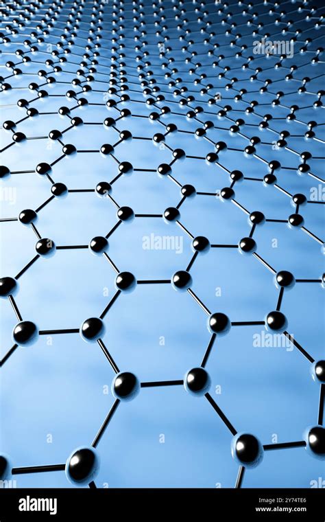 Illustration Of The Molecular Structure Of Graphene Graphene Is A D