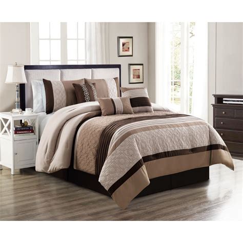 The textured comforter set features a modern look and bold design. Unique Home 7 Piece Collections Comforter Set Abstract ...