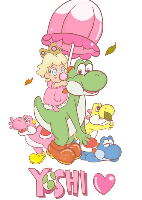 Yoshi Love Ft Peach By Cherry Fizzle On DeviantArt
