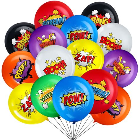 Buy Skylety 40 Pack Hero Balloons Party Supplies 12 Inches Latex