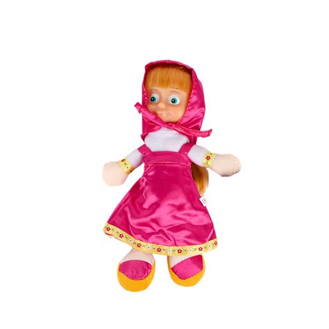 20cm Plush Masha Doll Pink Ajeeb Stores