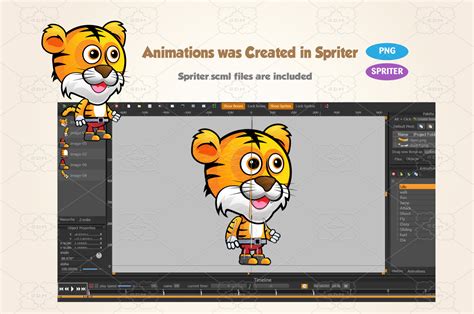 Tiger 2d Game Sprites Set Sprite Game Character Game Assets Images