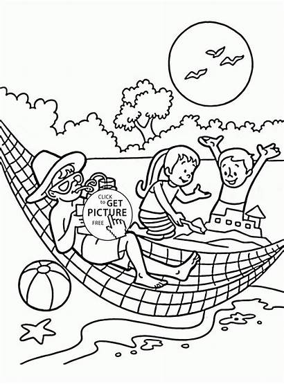 Coloring Vacation Pages Summer Super Printables Seasons