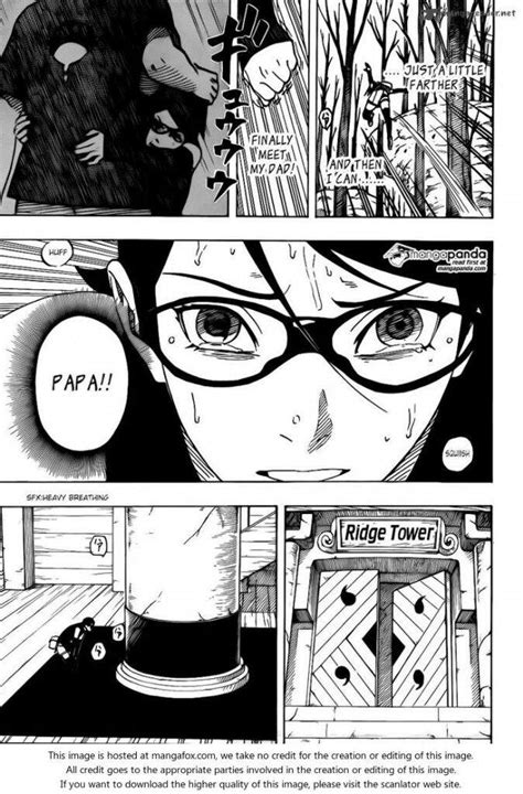 Sarada Awakens The Sharingan Father And Daughter Meets For The First