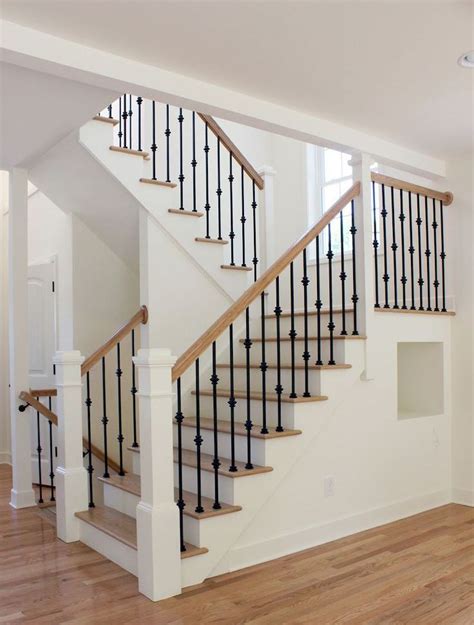 80 Modern Farmhouse Staircase Decor Ideas 15 Stair Railing Design